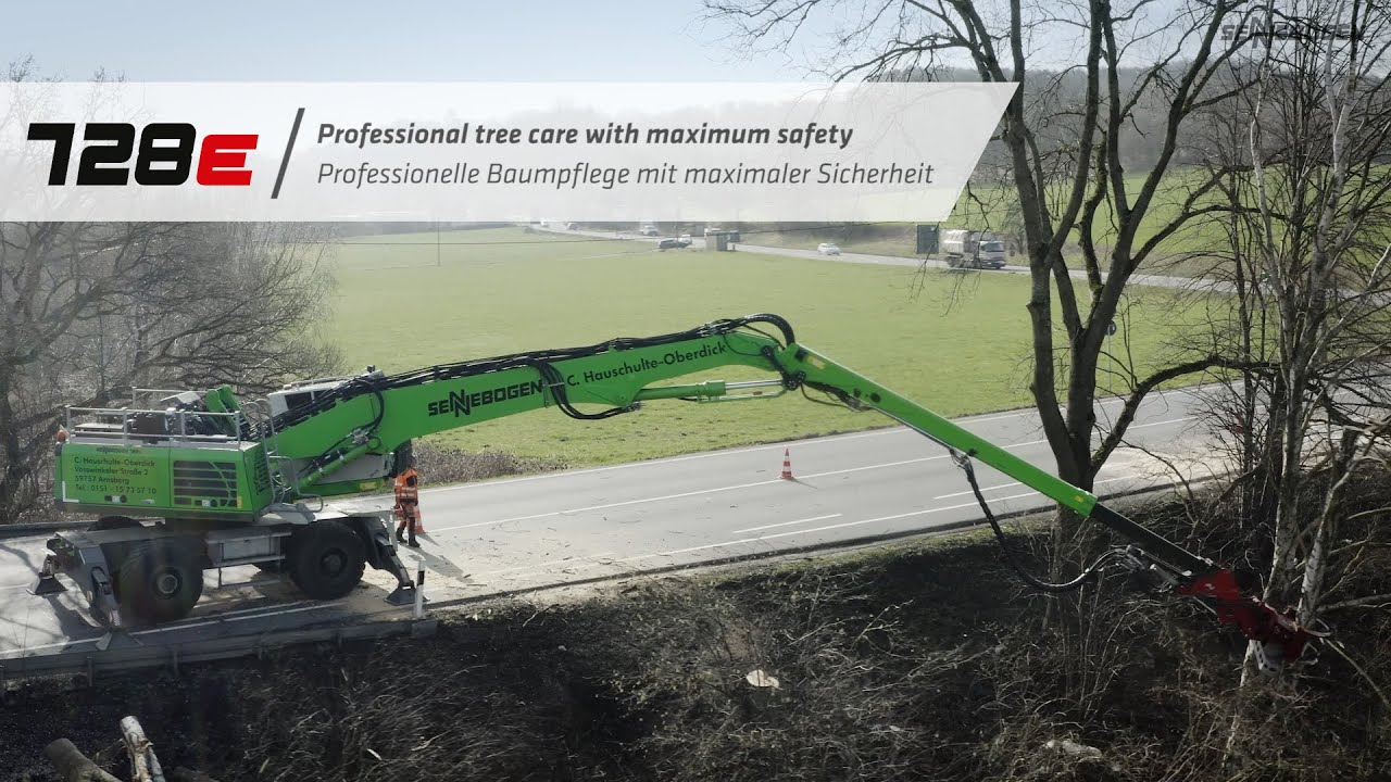 Professional tree care with maximum safety - SENNEBOGEN 728 E
