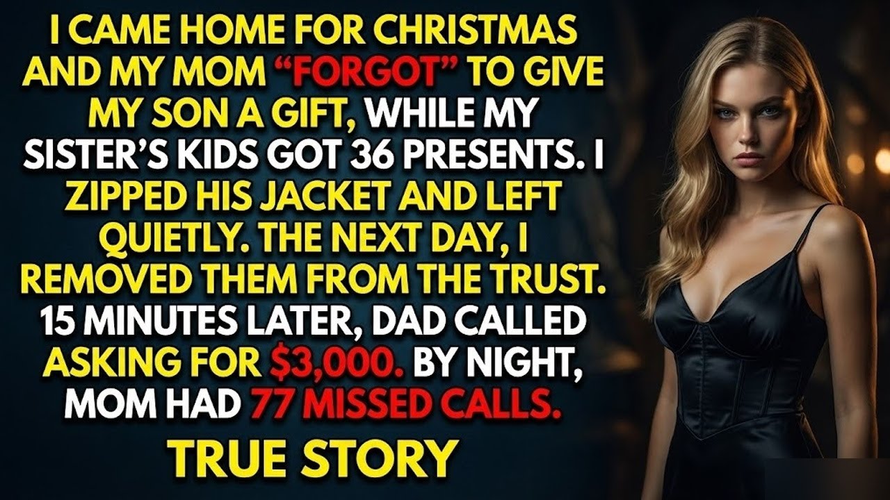 I Came Home for Christmas and My Mom Gave My Sister’s Kids 36 Gifts, My Son Got 0—I Left Out