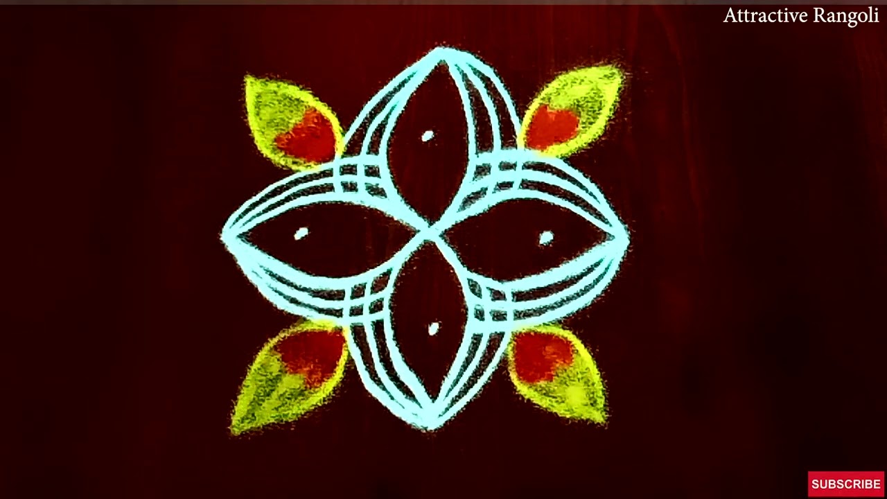🌟7 Easy 🌟Deepavali Rangoli designs🌟Diya Rangoli 🌟Easy Padi Kolam Rangoli@AttractiveRangoli11