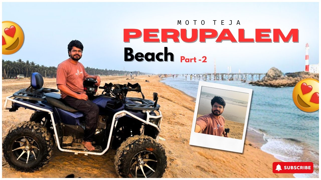Perupalem Beach Andhra Mini Goa part -2 | పెరుపాలెం బీచ్ | Ride to Perupalem Beach | Moto Vlogs