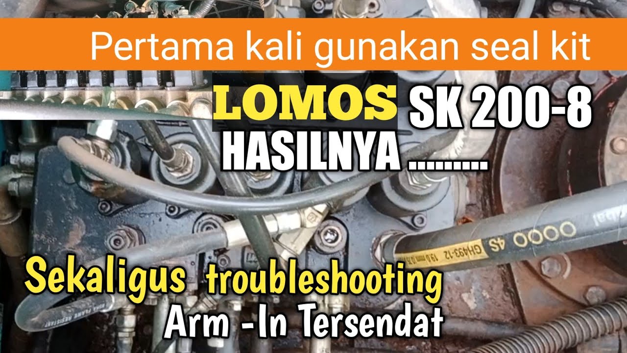 Gara- gara Arm masuk nyentak kobelco Sk200-8 | Spool jadi Macet sekalian Reseal control valve