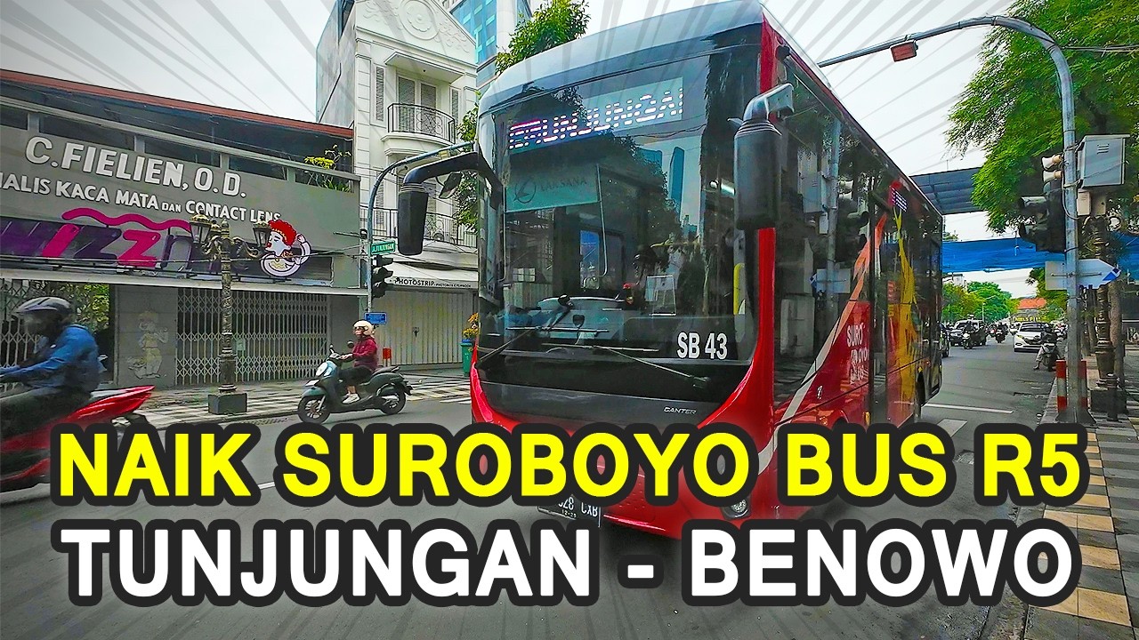 Naik Bis Baru Suroboyo Bus R5 Rute Tunjungan - Benowo | Goodbye Wirawiri FD1 Surabaya