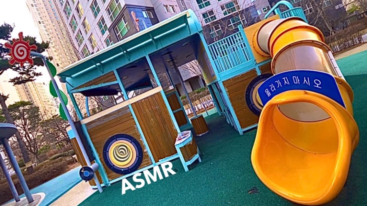 Public ASMR @ Park / Fast Aggressive / Build Up Camera Tapping + Wood Scratching / Lofi No Talking