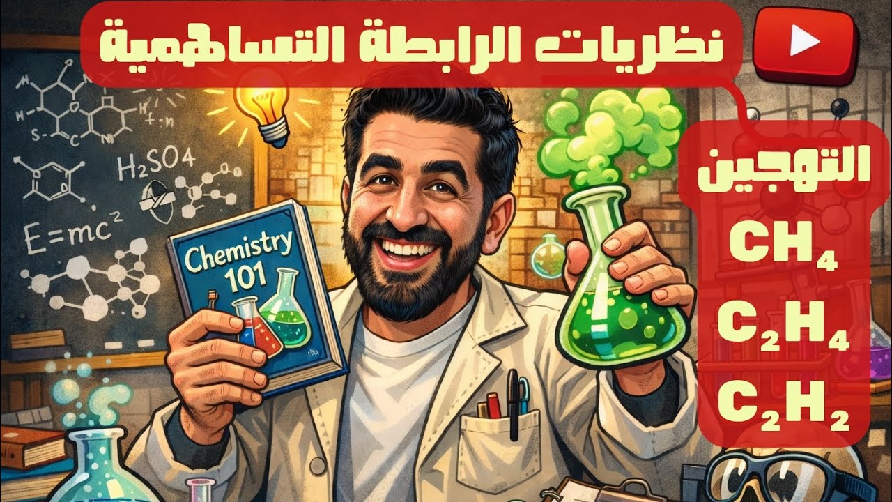 شرح الدرس الثاني كيميا تانية ثانوي | نظريات تفسير الرابطة التساهمية والتهجين | الترم التاني 2026