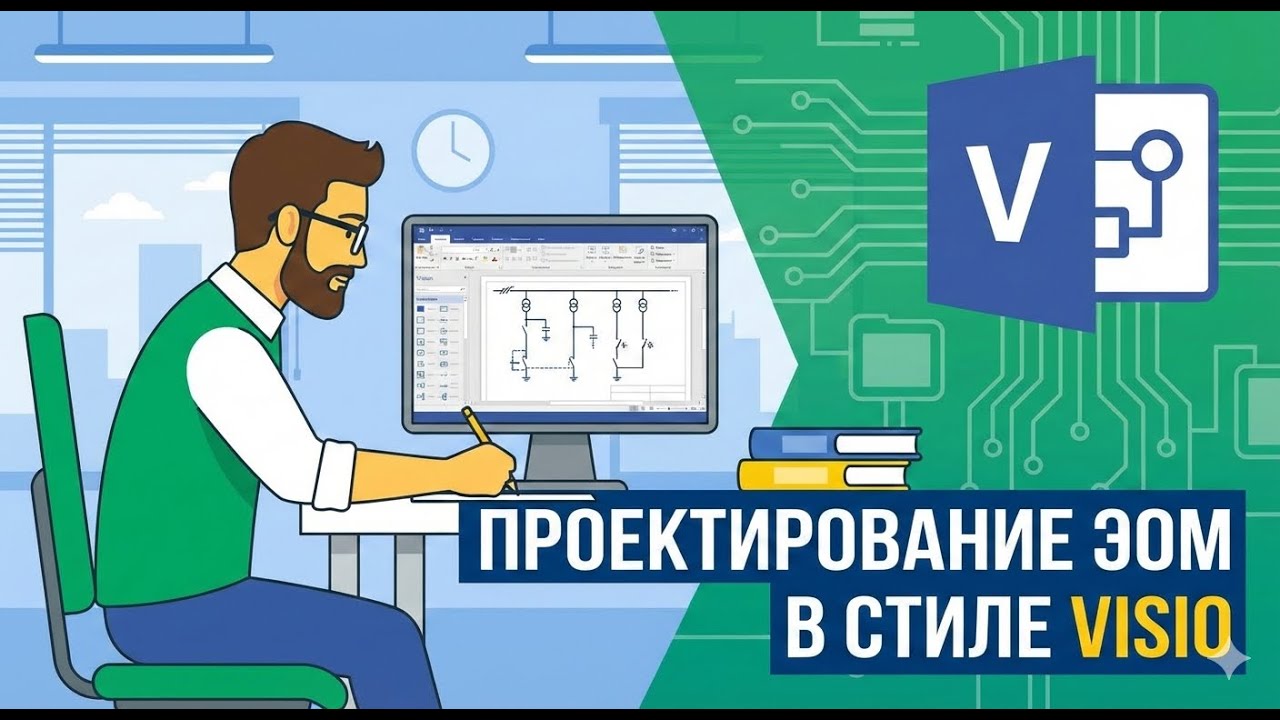 Вы еще так не проектировали в Visio! (Timelapse)