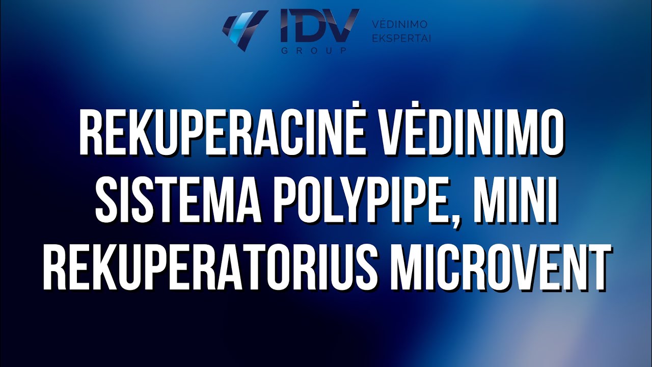 Rekuperacinė vėdinimo sistema Polypipe, MINI rekuperatorius Microvent