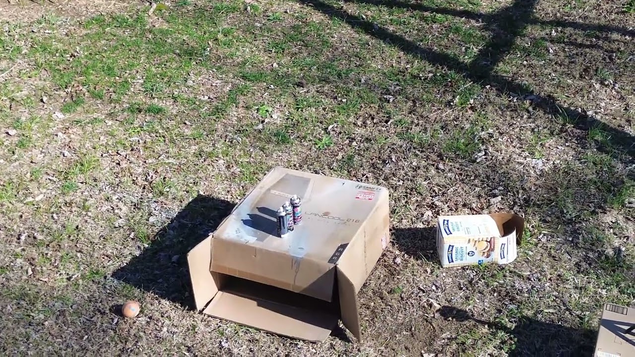 22. Cal. Pellet Rifle vs Silly String