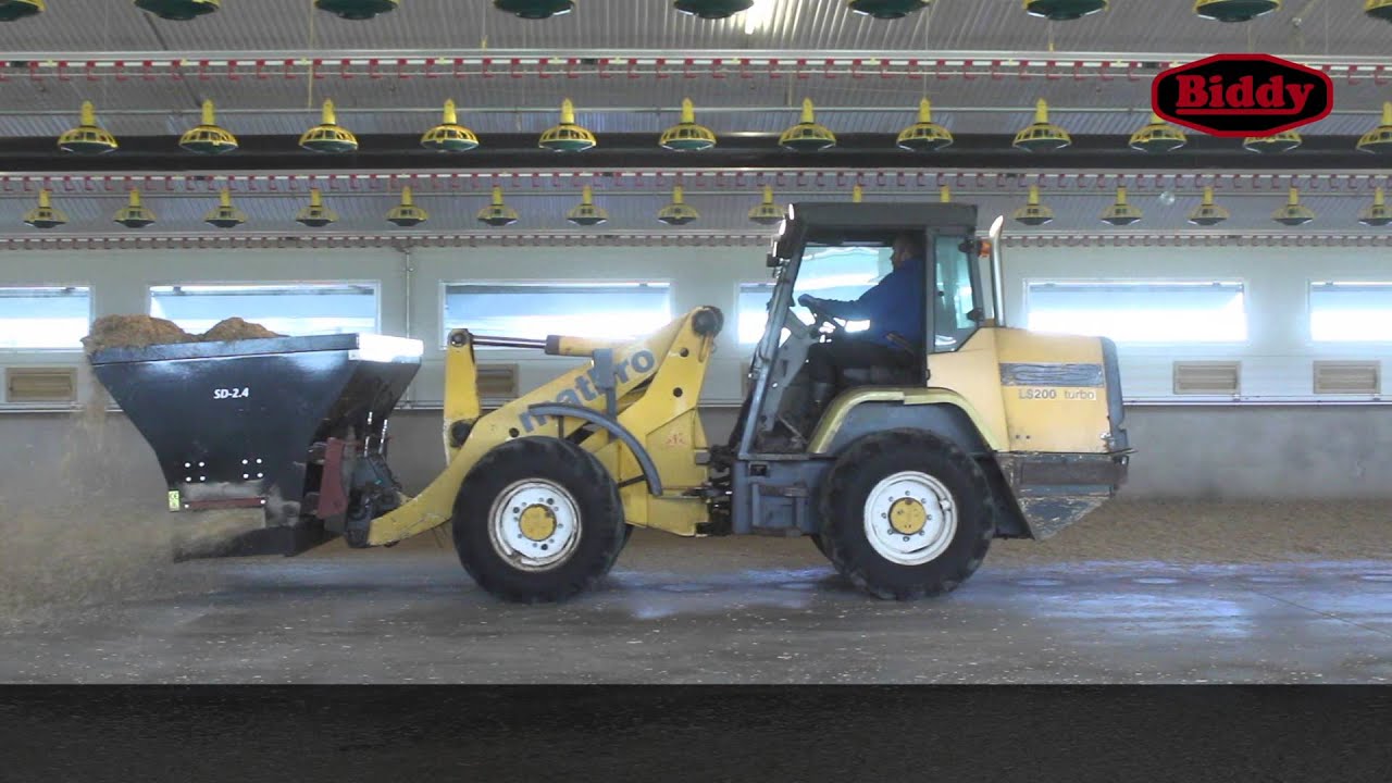 Biddy Attachments PoultryBedder Video