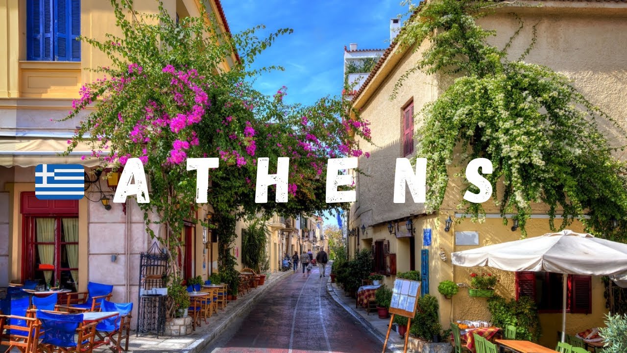 Walking in 🇬🇷Athens (Greece) city center. 4K.