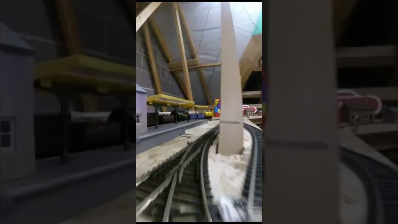 Full loop of the loft layout! #oogauge #modeltrains