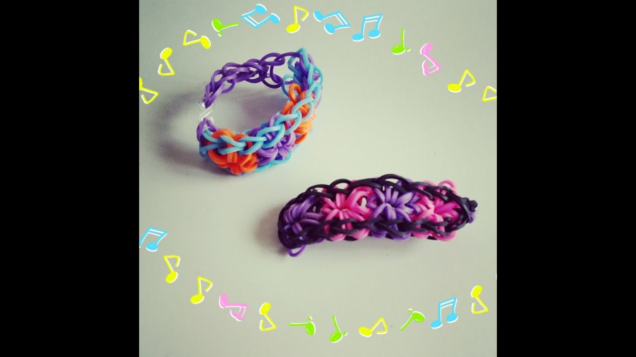 [ TUTO ] bracelet elastique 4 fleur