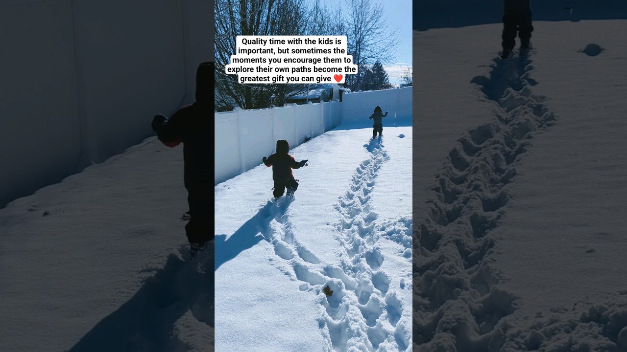 Discovering New Paths #snowday #snowdays #independence #childdevelopment #parenting #toddlers