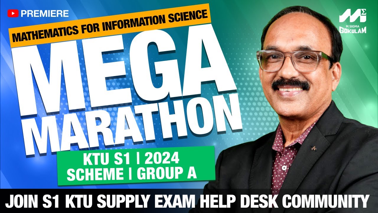 S1 KTU Free Marathon Youtube Premiere Class | MATHEMATICS MOD 3 | PART 1 | 2024 Scheme|Group A