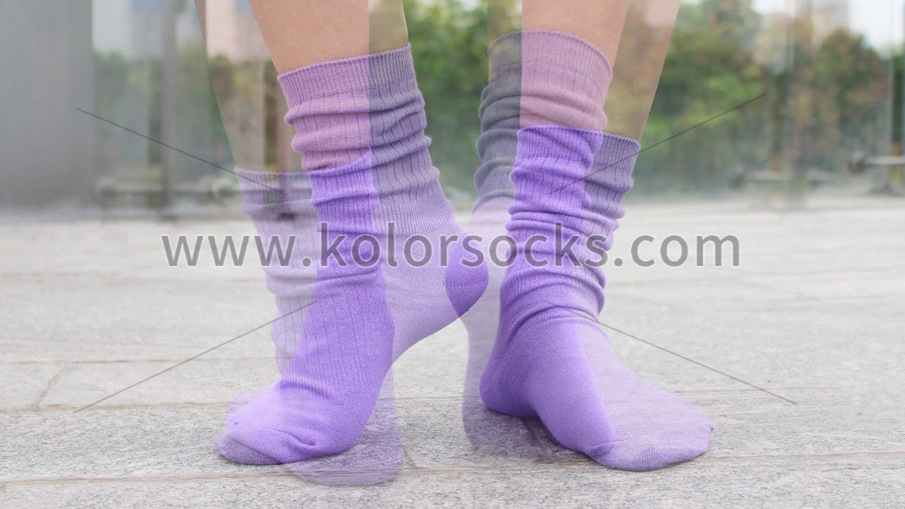Girls' Fashion Slouch Socks Cotton Socks Double Needle Socks