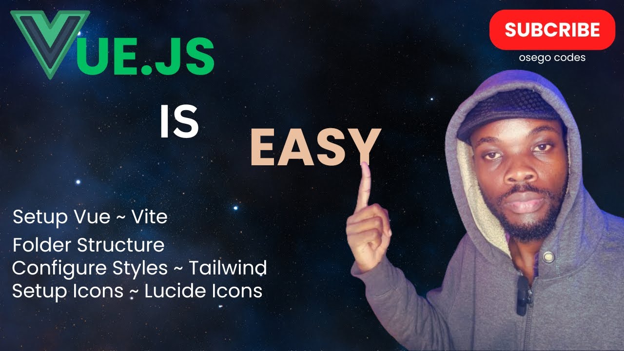 Vue is Easy: Install Vue, Tailwind CSS, and Lucide Icons - Step-by-Step Tutorial