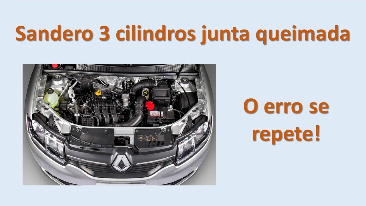 Sandero 3 cilindros com junta queimada.