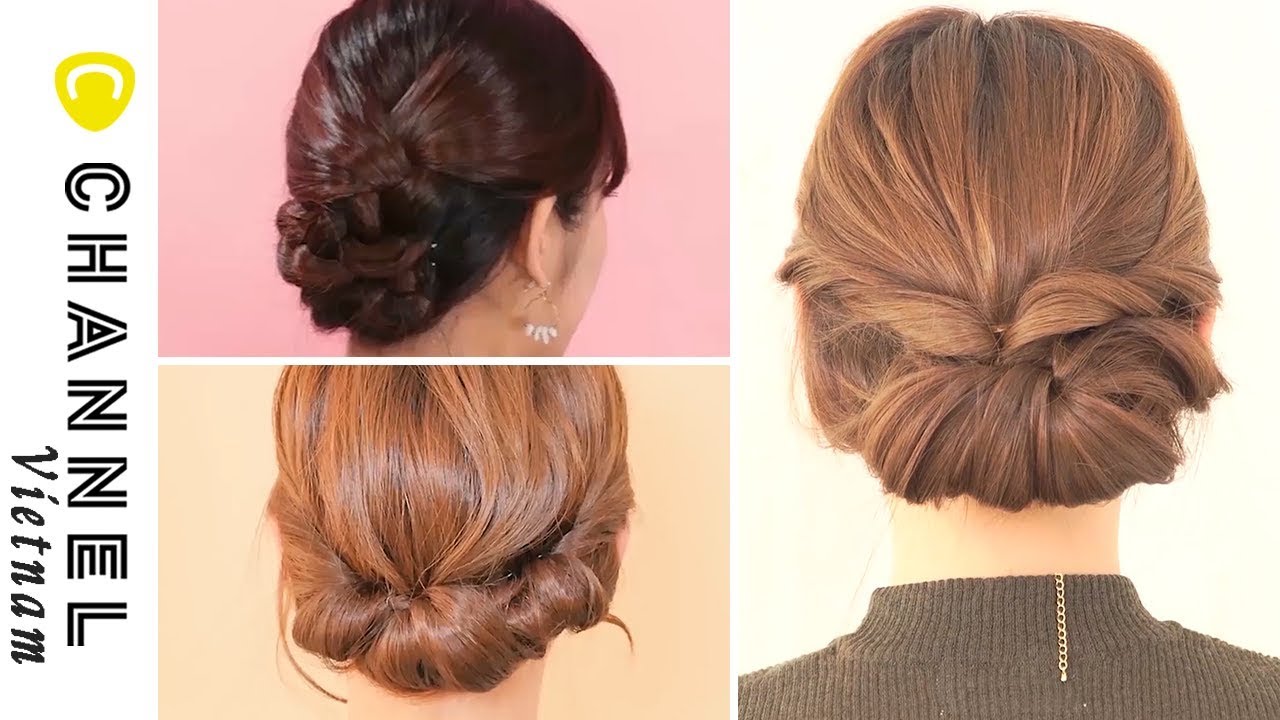DẠY LÀM TÓC   3 cách búi tóc đơn giản