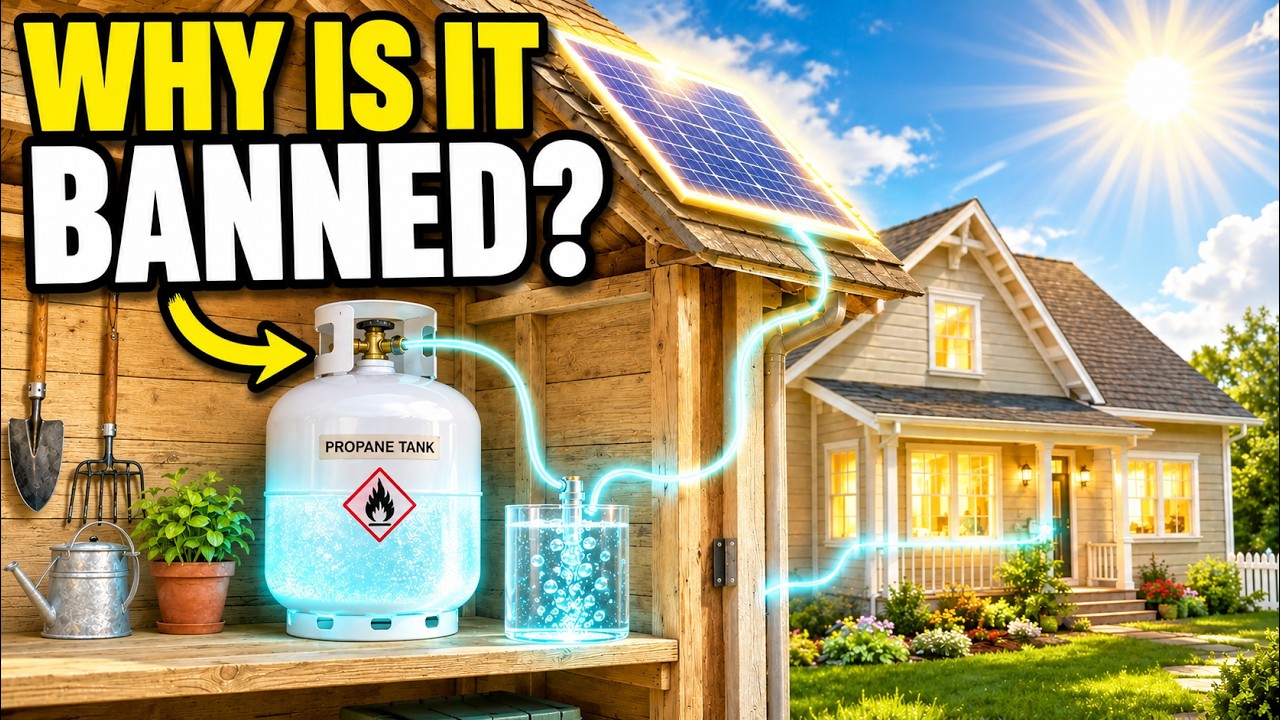 STOP Buying $10,000 Home Batteries. Fill This $150 PROPANE TANK With Solar Power in One Weekend!!