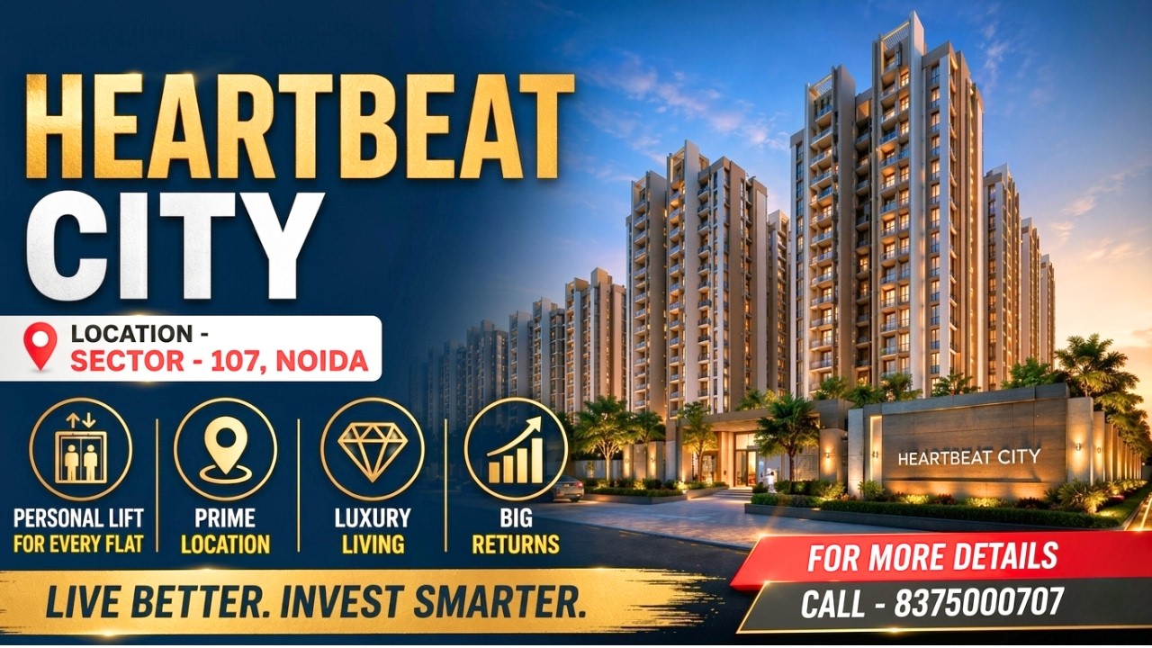 3 BHK Flats in Noida | Amrapali Heartbeat City | NBCC