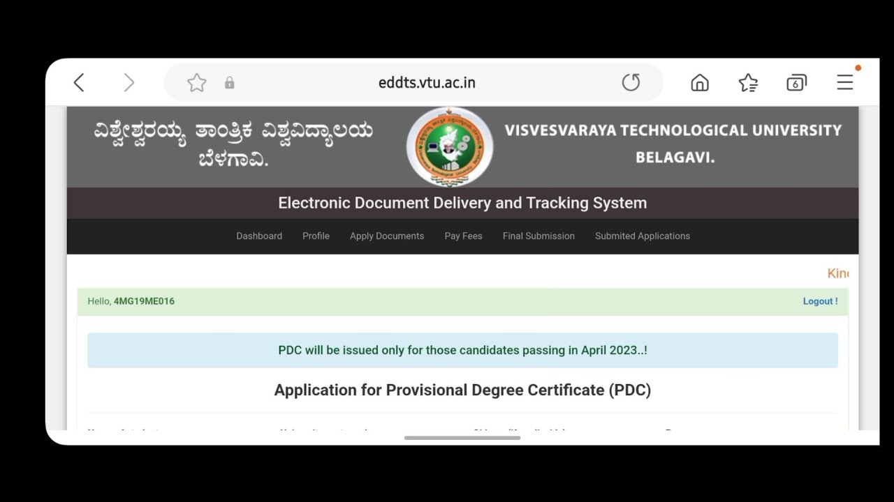 How To Apply for VTU PDC | VTU PDC APPLY | VTU PROVISION DEGREE CERTIFICATE #VTUPDC