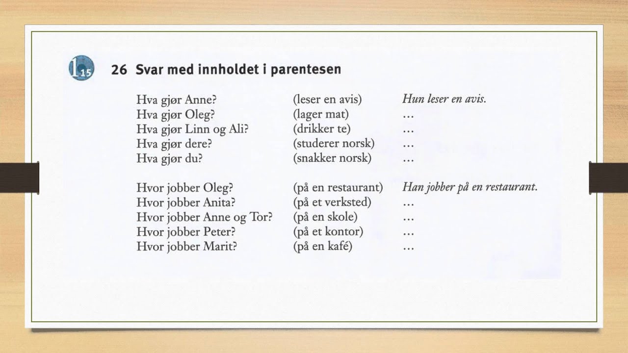 KAPITTEL 2 LYTTEOPPGAVER