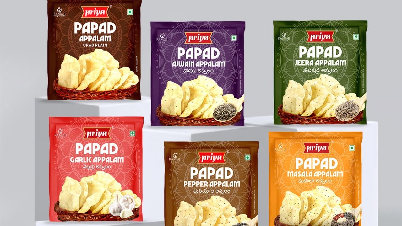 Indian-style appalams(Priya  Papad)