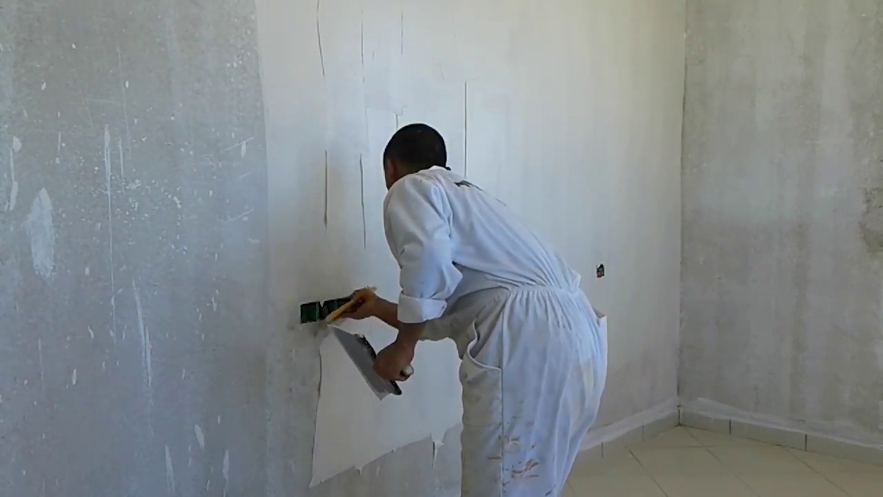 طريقة تطبيق عجين لاندوي على الجدران  للمبتدئين _الكوش الأول  صباغ مكناس#مكناس