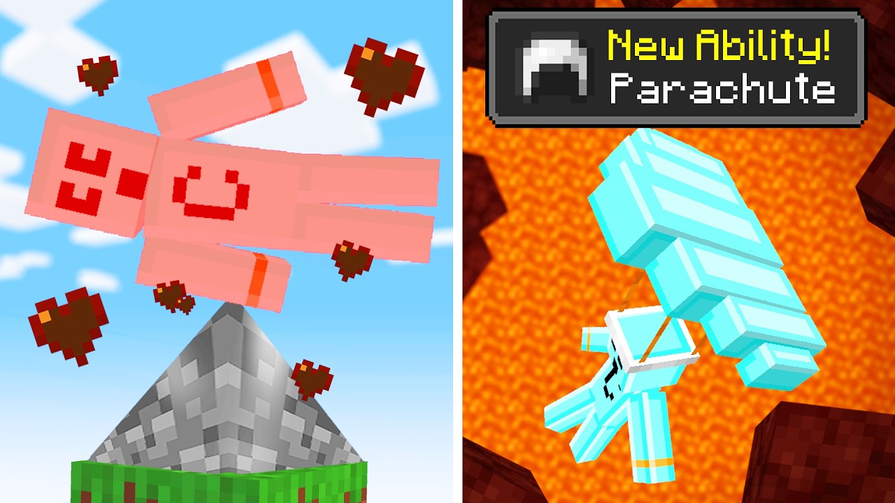 Minecraft but I EVOLVE when I DIE