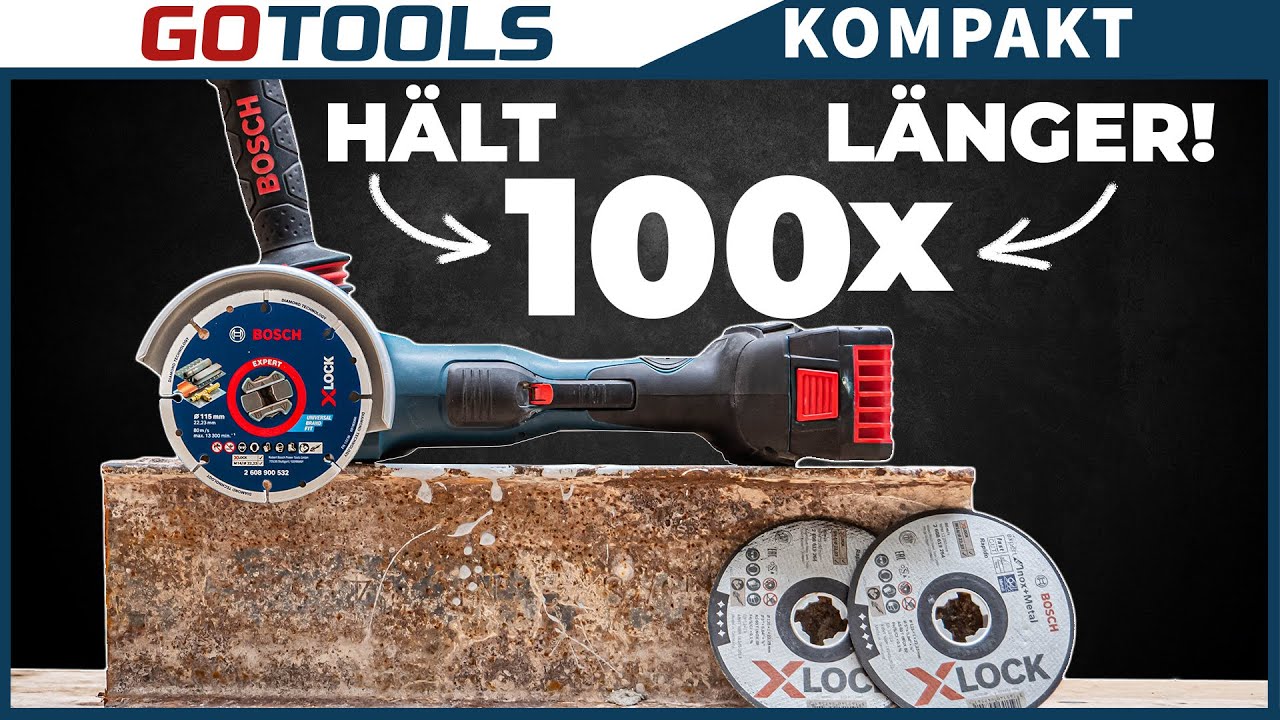 Unzerstörbar? Bis zu 100x längere Lebensdauer | NEU: BOSCH EXPERT DIAMOND METAL WHEEL X-LOCK