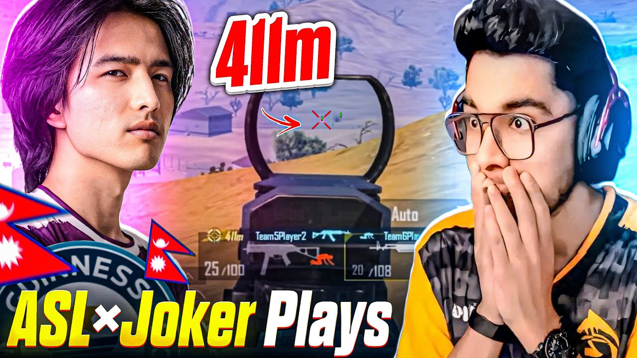 411m M762 SPRAY THE BIGGEST OG🇳🇵PLAYER OF PUBG MOBILE *ASL JOKER PLAYS* HAS THE BEST ACCURACY