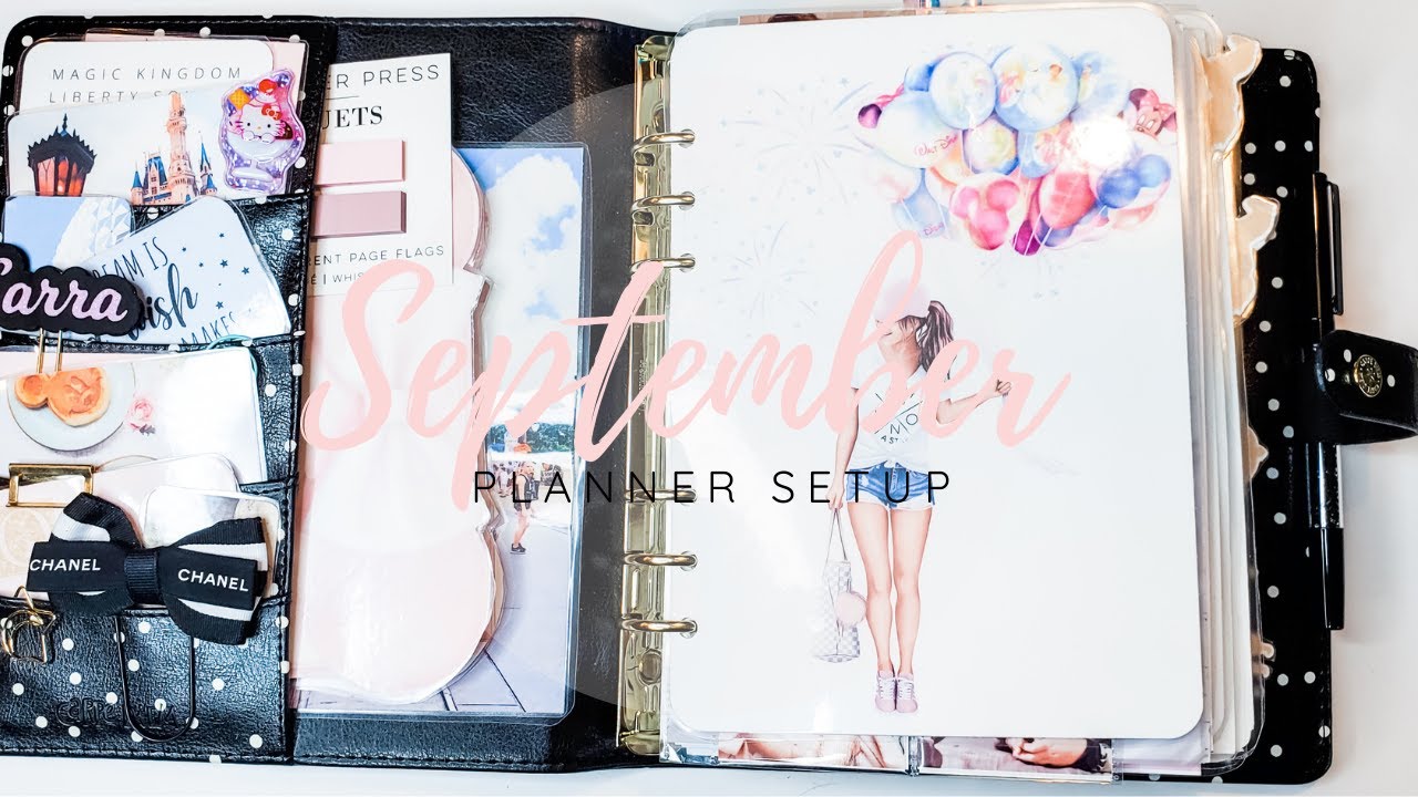 September A5 Binder Planner Setup!! (Disney Theme from Digital Dash Box!)