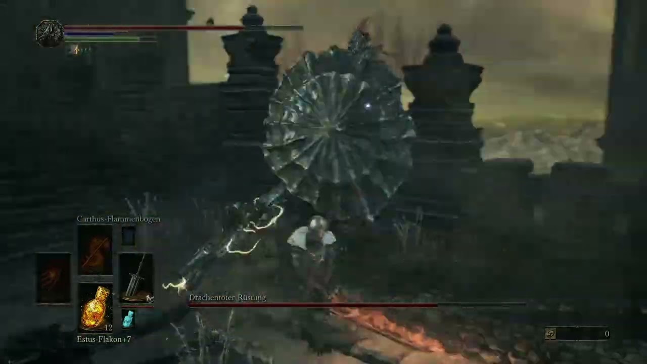 Heavy Cathedral Knight Greatsword vs Dragonslayer Armour #darksouls3 