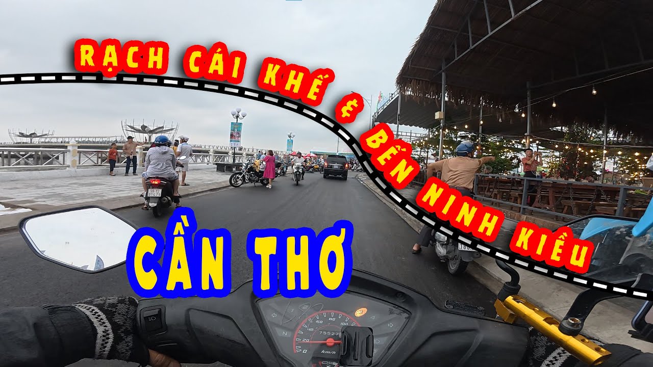 Tuyến Đường Bến Ninh Kiều & Rạch Cái Khế Trước Giờ Khai Mạc Lễ Hội Sông Nước Cần Thơ | LINHLANGXANG