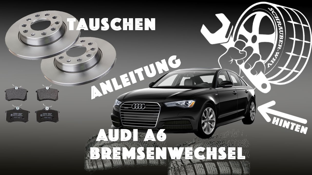 Audi A6 замена заднего тормоза со стояночным тормозом
