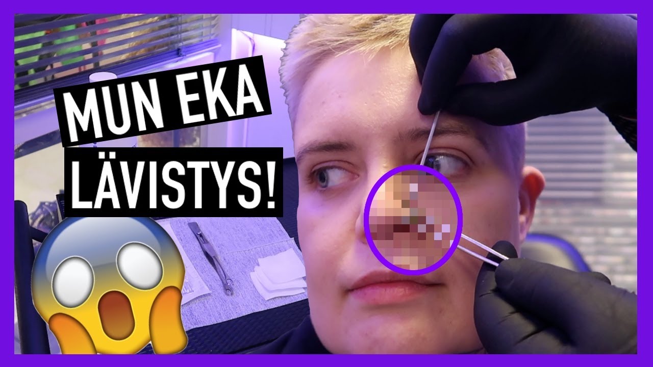 SYNTTÄRI VLOGI: Kävin ottamassa lävistyksen kasvoihin 😱