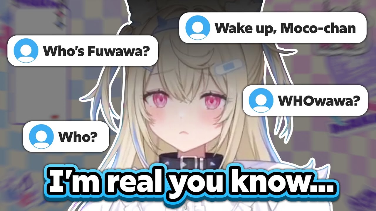 Fuwawa becomes really sad when everyone thinks that she doesn't exist