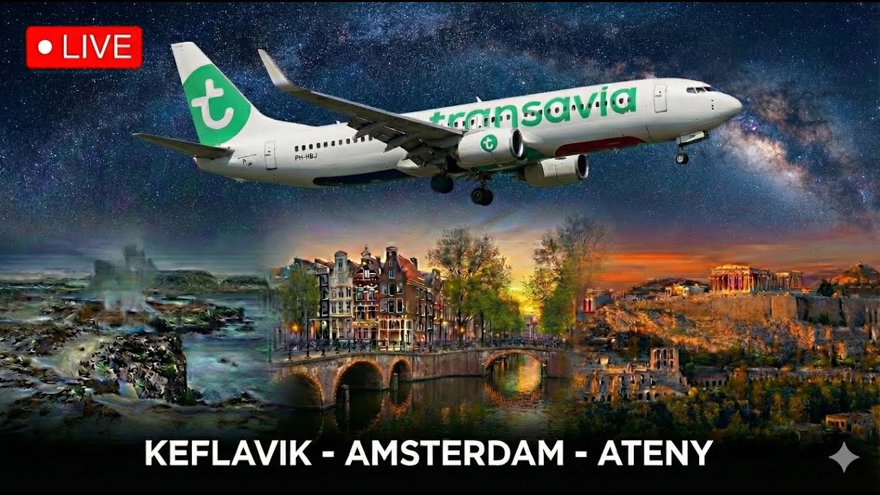 Sobotnie latanie! Keflavik - Amsterdam - Ateny  | MSFS2024 | VATSIM