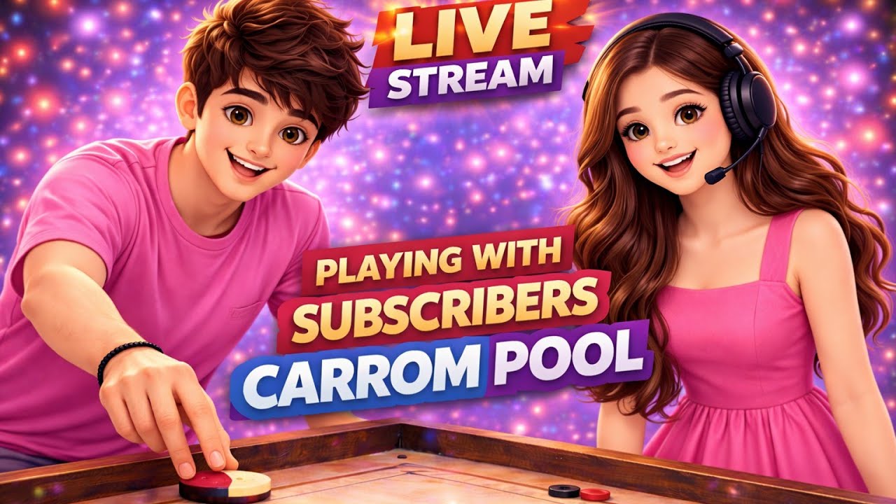 Carrom With Subscribers | Join The Match | #shorts #live #carrom #carrompool #gaming #fair #fyp #fun
