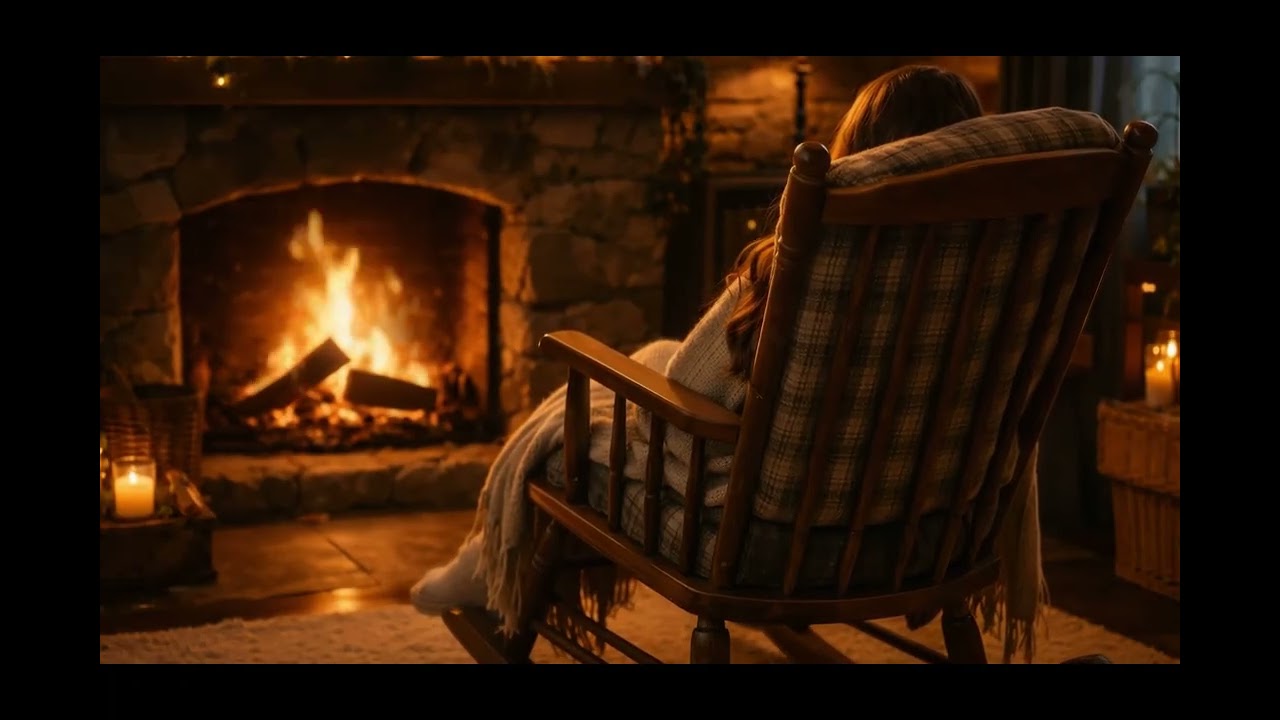 Healing, Ambiance, Sleep Aid, Cave Cozy Cabin, Burning Fireplace, Blizzard, Snowfall