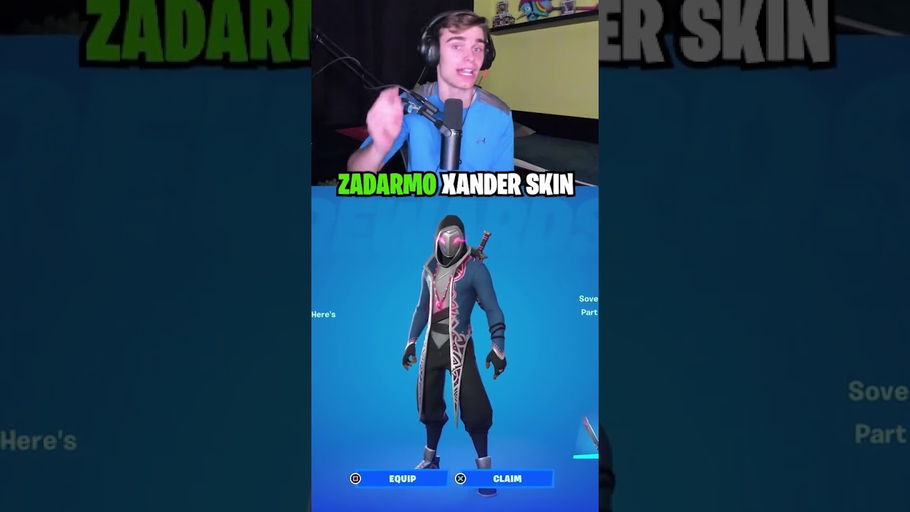 Fortnite Zadarmo Pos&iacute;l&aacute; Skin!