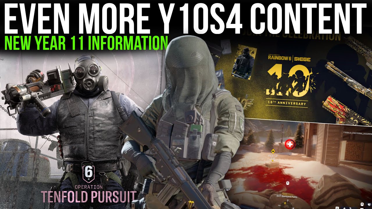 ЕЩЕ БОЛЬШЕ КОНТЕНТА появится в 4-м сезоне 10-го года и в 11-м году Rainbow Six Siege!