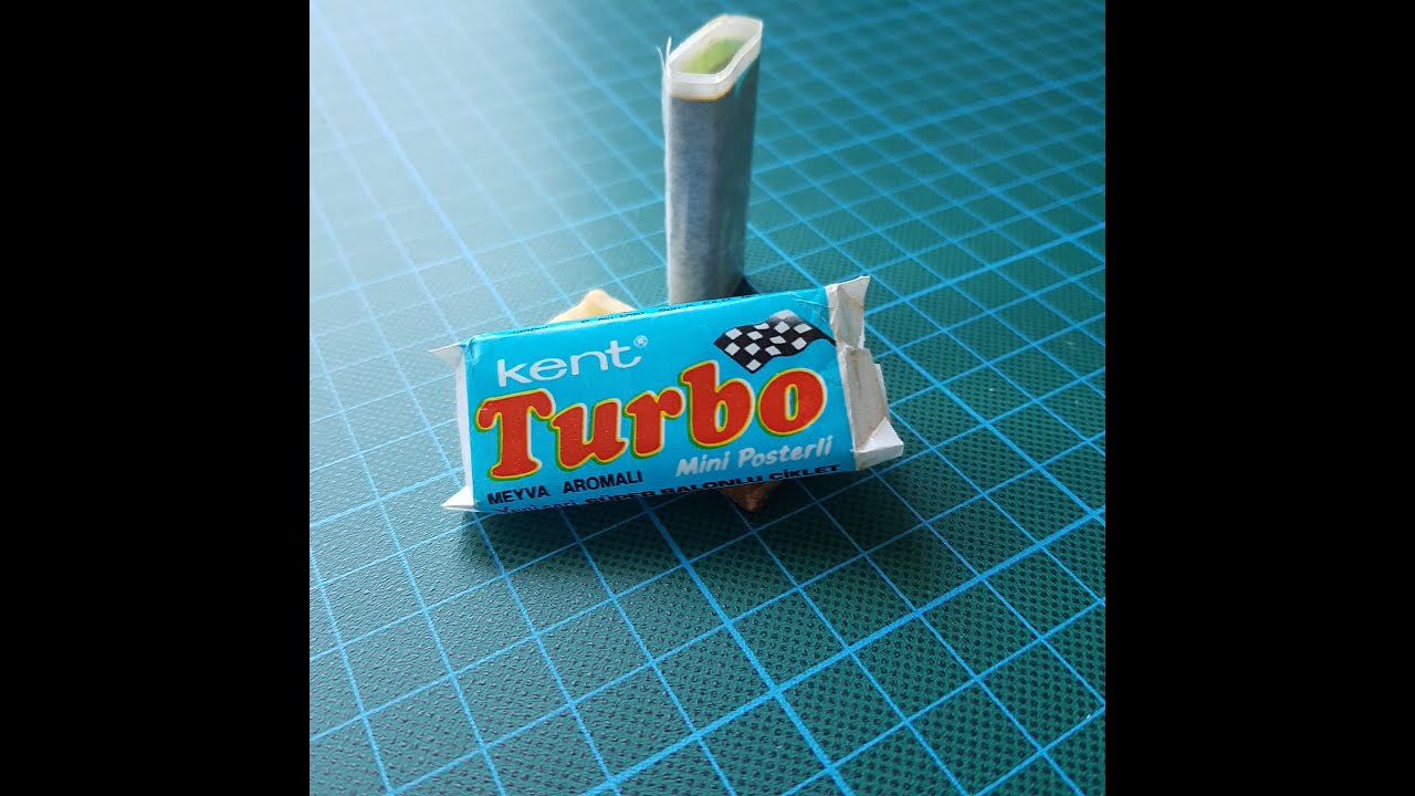 Unwrapping Kent Tubo Gum ~ year 1990~ guma Turbo cu surpriza