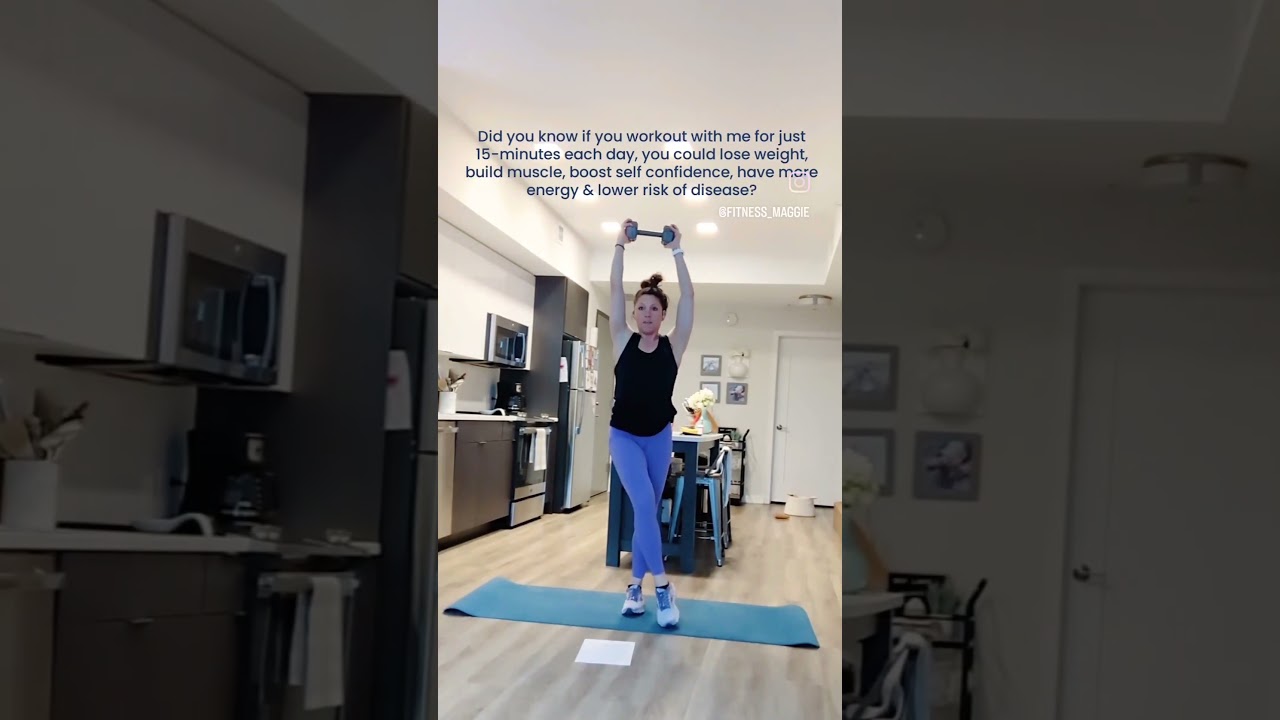 FREE 15-MINUTE AT-HOME WORKOUTS (details & link in the description!)