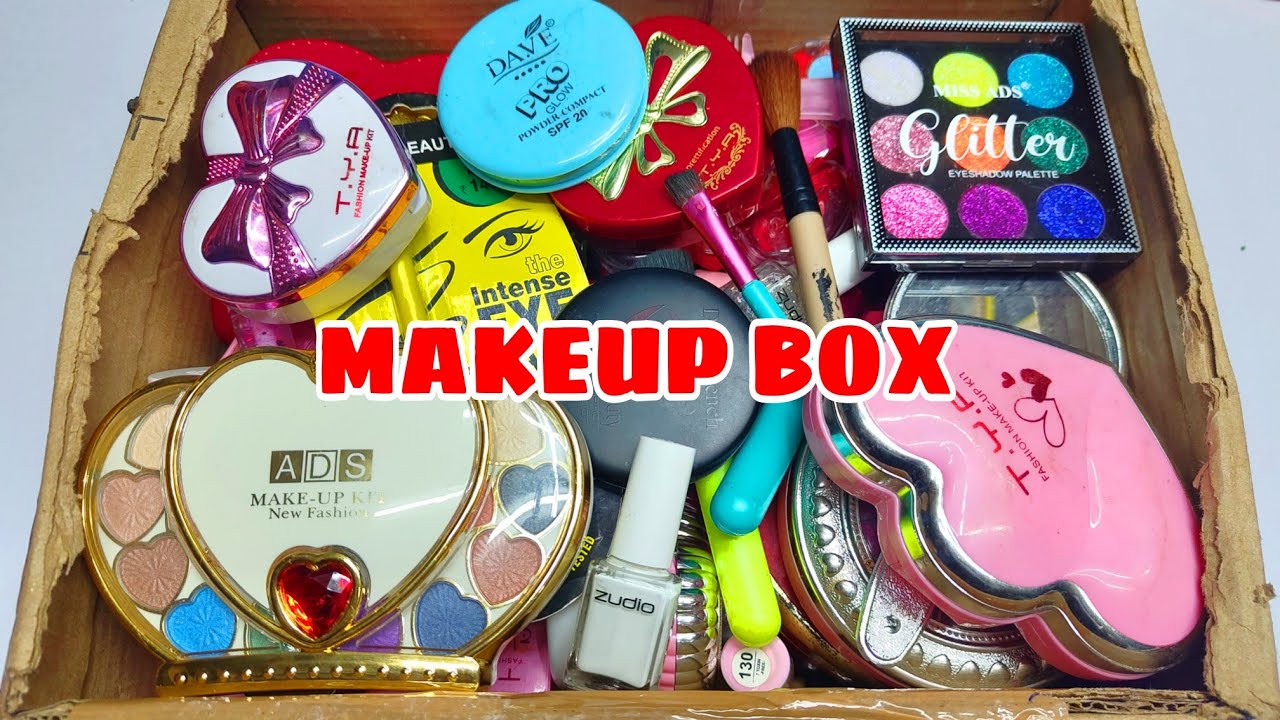 Unboxing Big Makeup Box Kits, Barbie Makeup Kit, Makeup box Collection, Free Gifts,Makeup Gifts 3/08