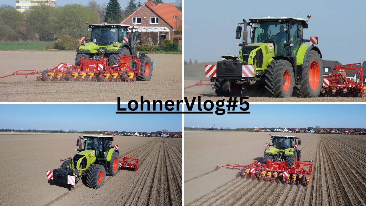 AgrarVideo#5  | Rüben Drillen mit einem Claas Arion 660 und einer Grimme Matrix 1200