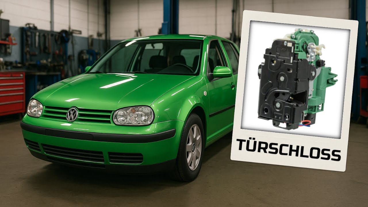 VW Golf 4 1.4 16V - Neues T&uuml;rschloss einbauen - Anleitung zum selbst machen! #diy #tutorial #cars
