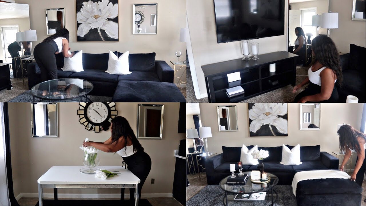 Glam Apartment MAKEOVER | +Decorate & Clean with me | Decor Decorating ideas for small spaces | 2021