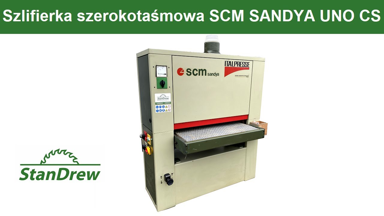 Szlifierka szerokotaśmowa SCM SANDYA UNO CS - StanDrew maszyny stolarskie [Woodworking machinery]