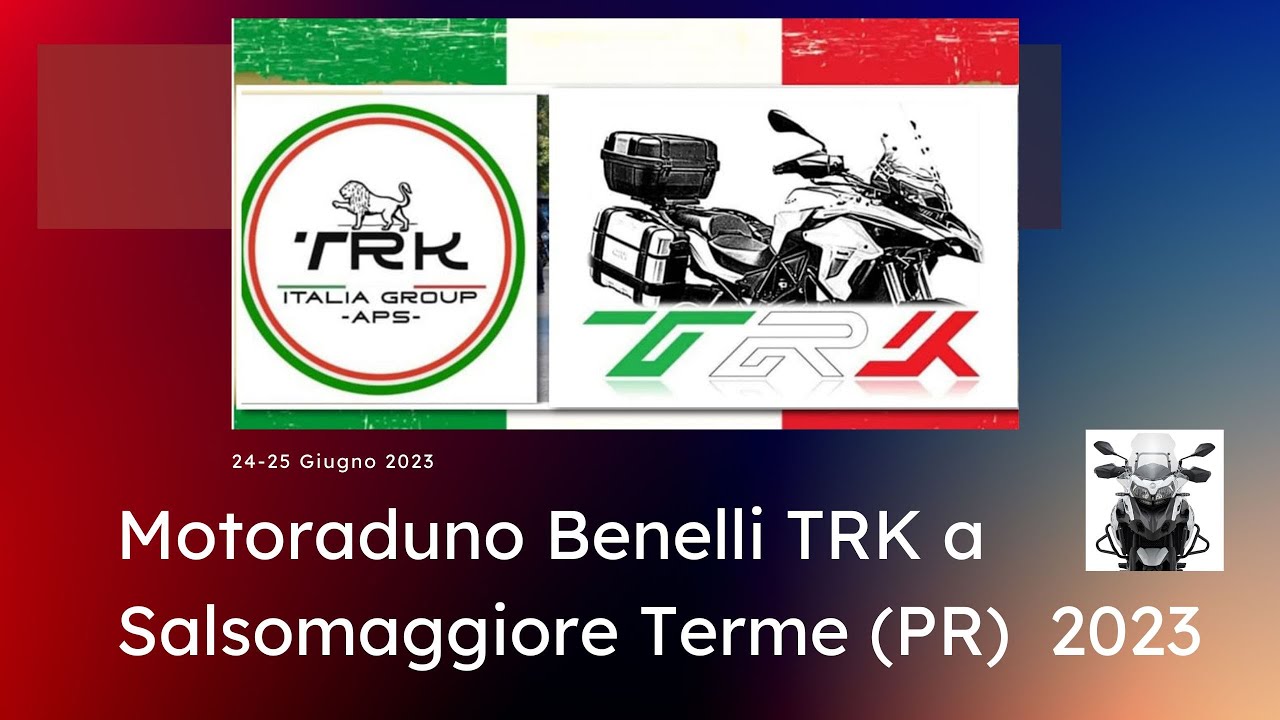 Benelli TRK 502 x,  motoraduno di Salsomaggiore Terme (PR). Passione pura da tutta l'Italia.