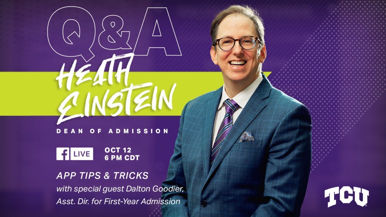 TCU Admissions Facebook Live: Application Tips & Tricks